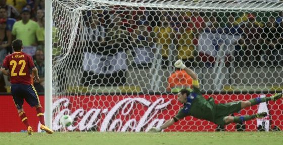 Fotografía de gol de penalty