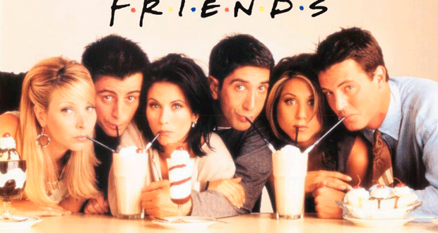 Portada de la serie Friends (estilizado «F·R·I·E·N·D·S»)