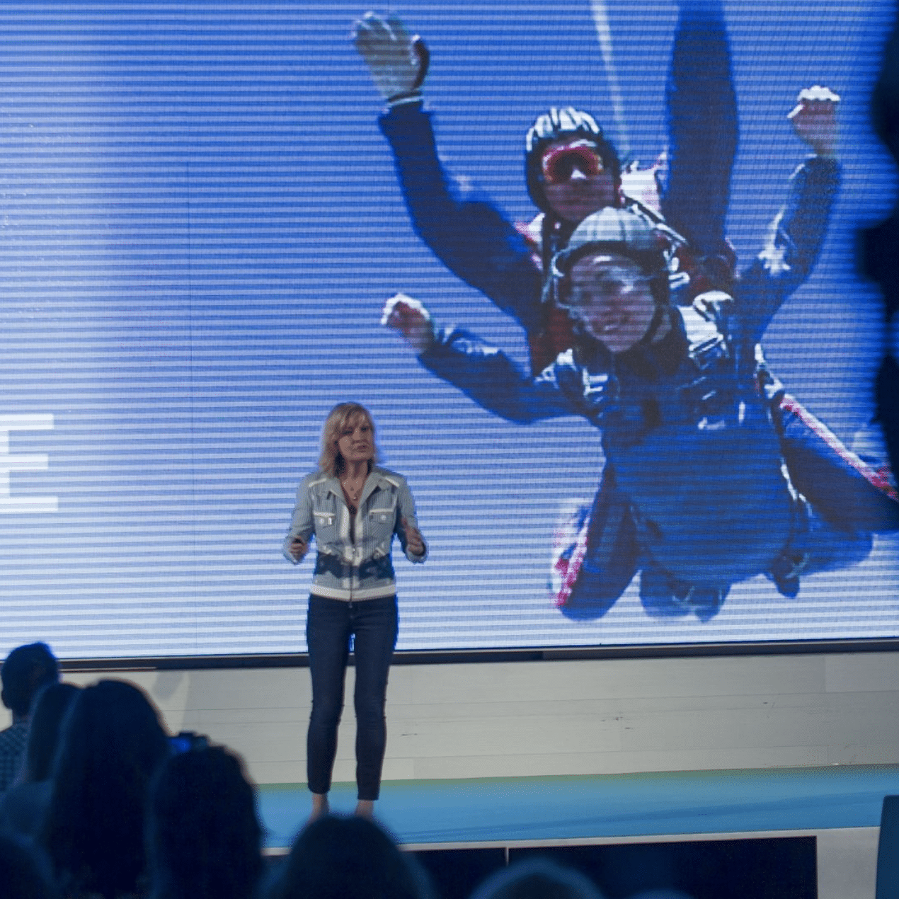 Photograph of Pilar Jerico at a conference