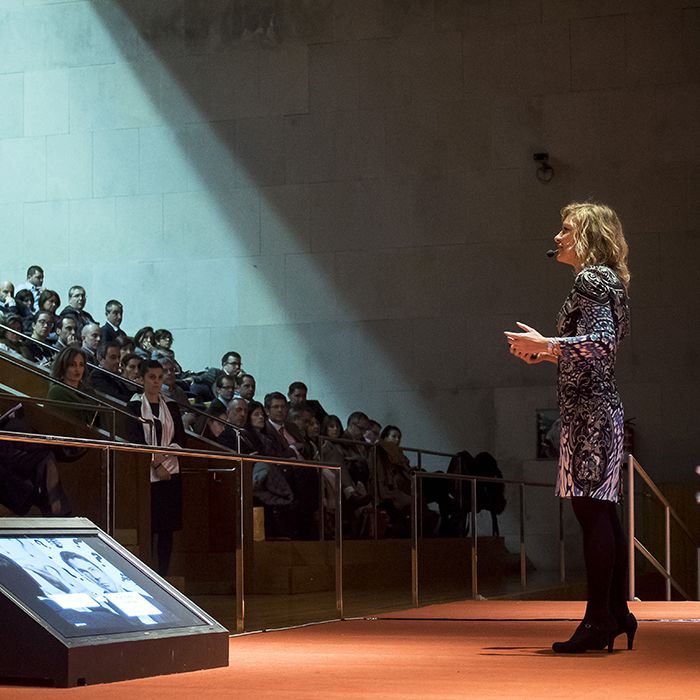 Photograph of Pilar Jerico at the Palacio de Congresos