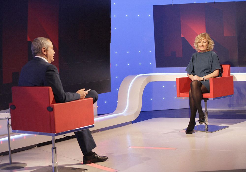 Fotografía de Pilar Jerico en entrevista