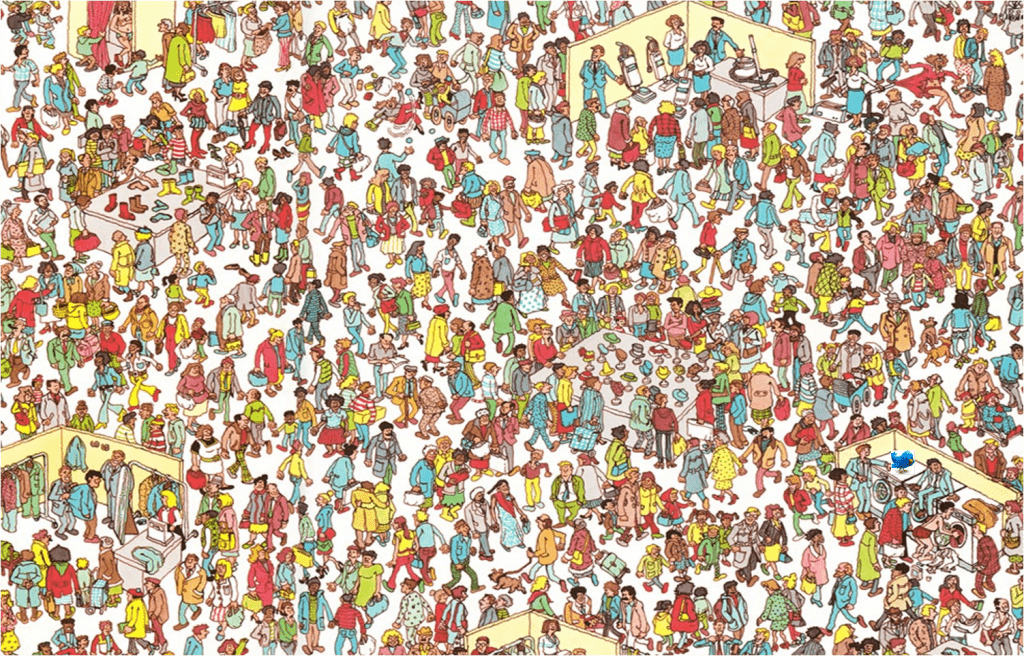 Ilustración de "¿Dónde está Wally?"